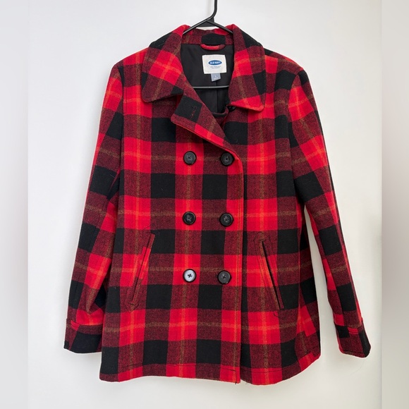 Old Navy Jackets & Blazers - Plaid Double-Breasted Women's Jacket